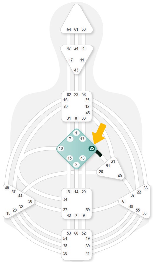 Humam Design Tor 25 im Chart Humam Design Tor 25 im Chart