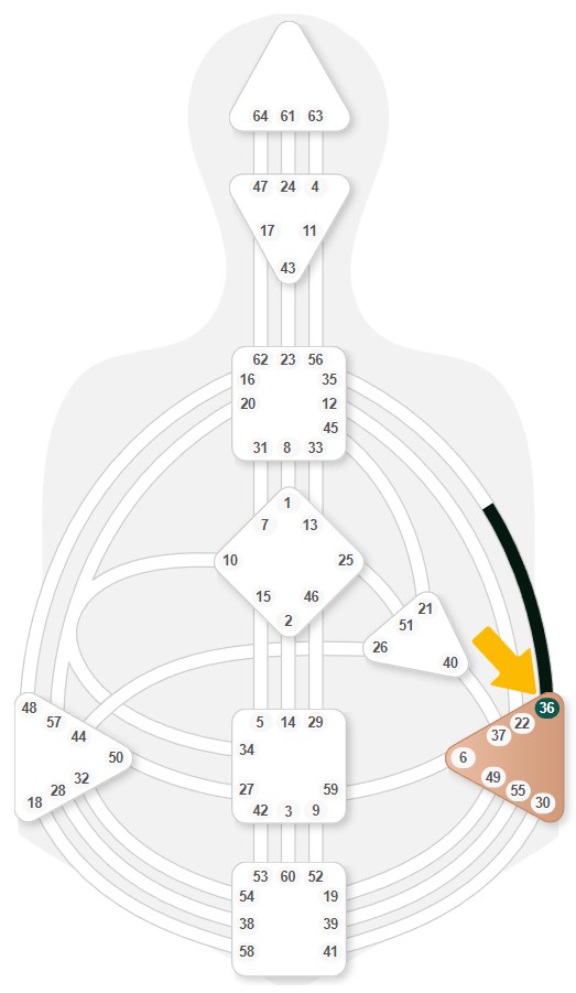 Humam Design Tor 36 im Chart Humam Design Tor 36 im Chart